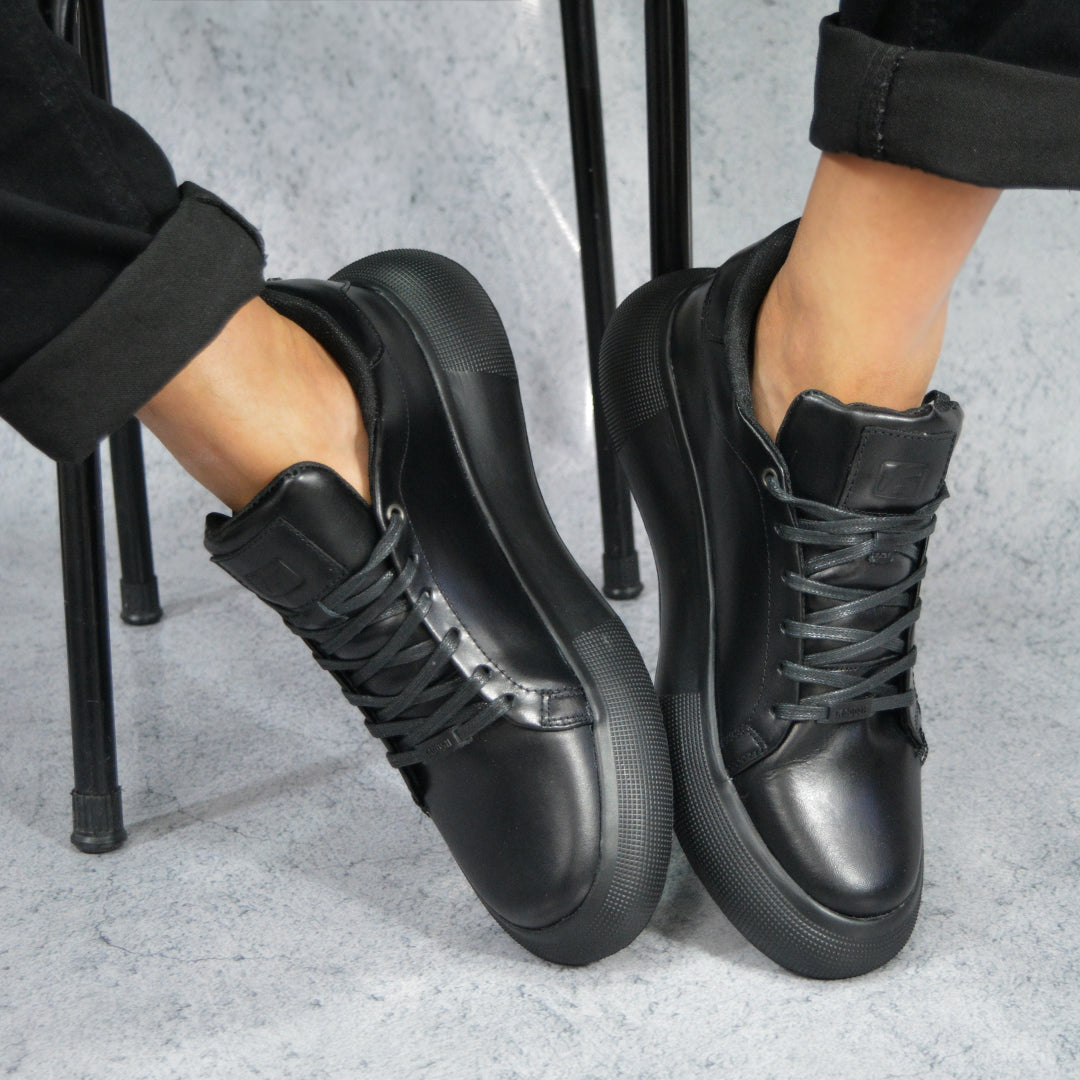 TENIS KONG CUERO BLACK - ENVÍO GRATIS