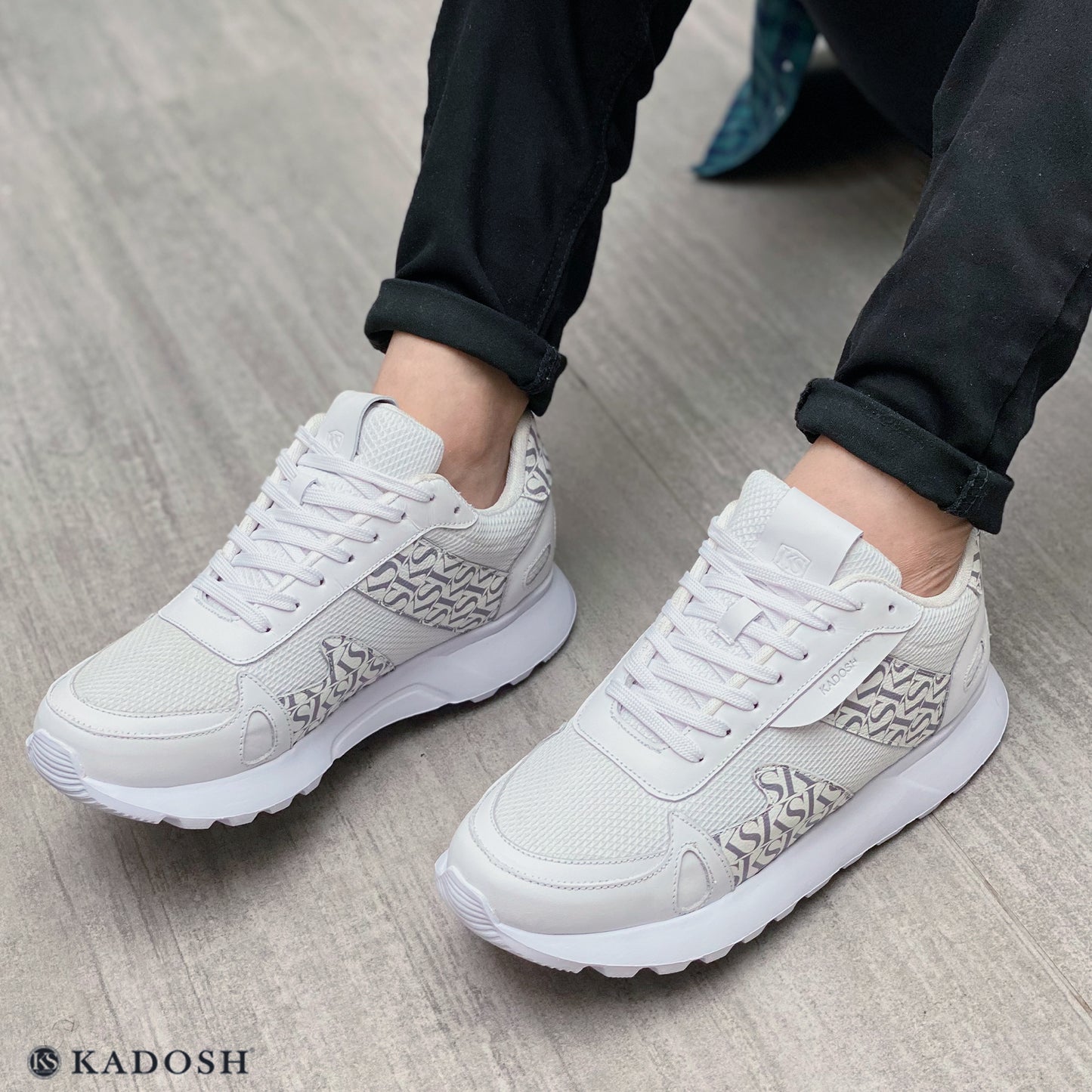 Últimas tallas - TENIS HOMBRE CUERO MISURI BLANCO - ENVÍO GRATIS