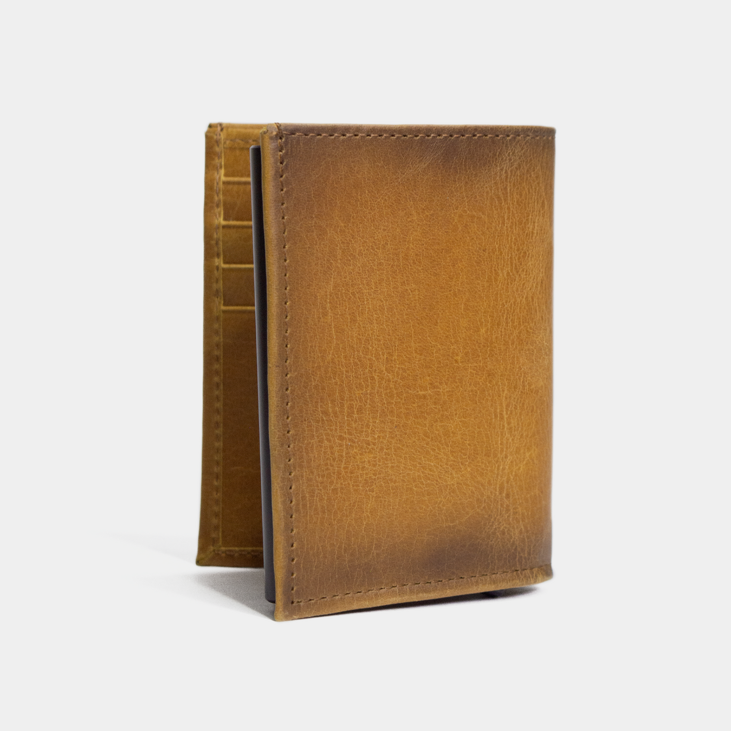 KIT MOSCU CUERO CAFÉ + BILLETERA ANTIRROBO / ENVÍO GRATIS