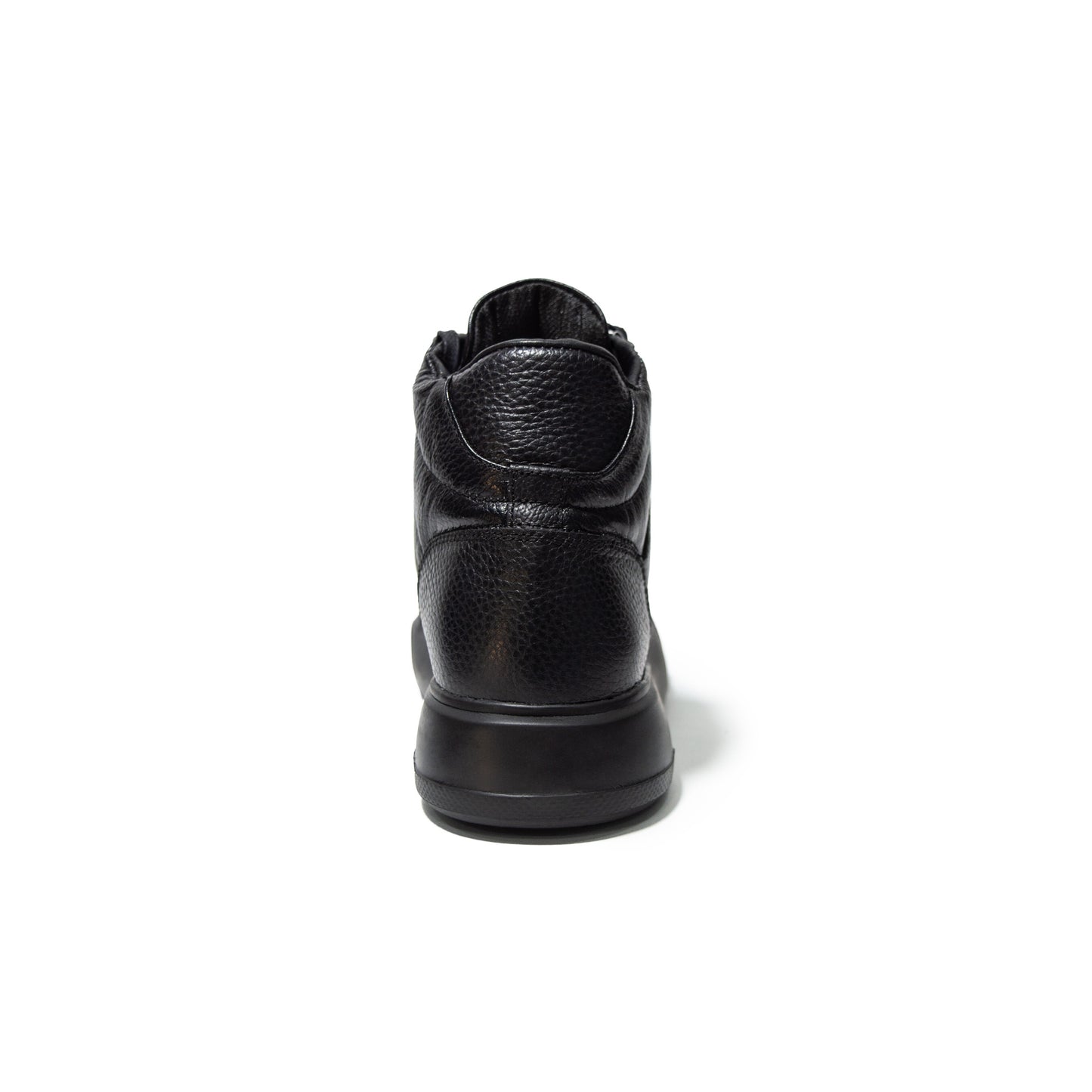 TENIS BOTA CUERO NEGRO - ENVÍO GRATIS