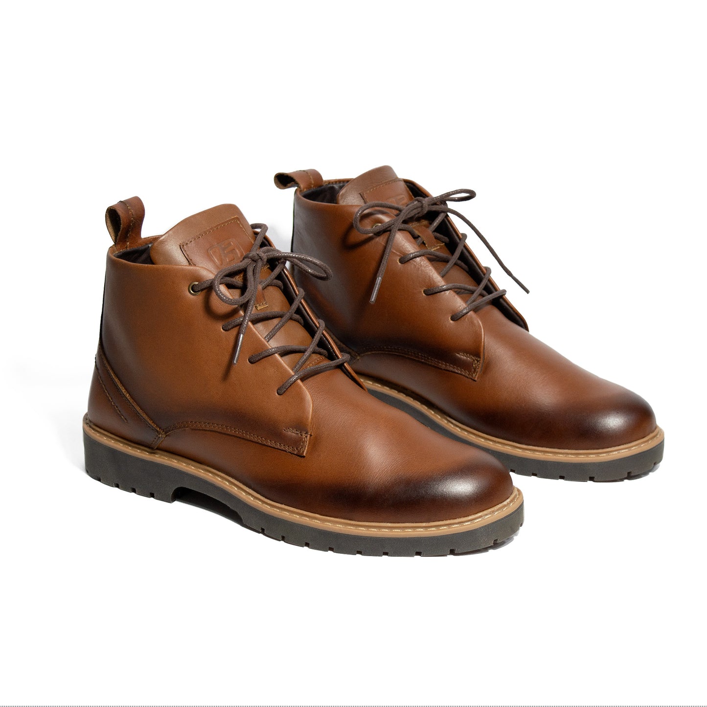 BOTINES MIEL 100% CUERO - ENVIO GRATIS