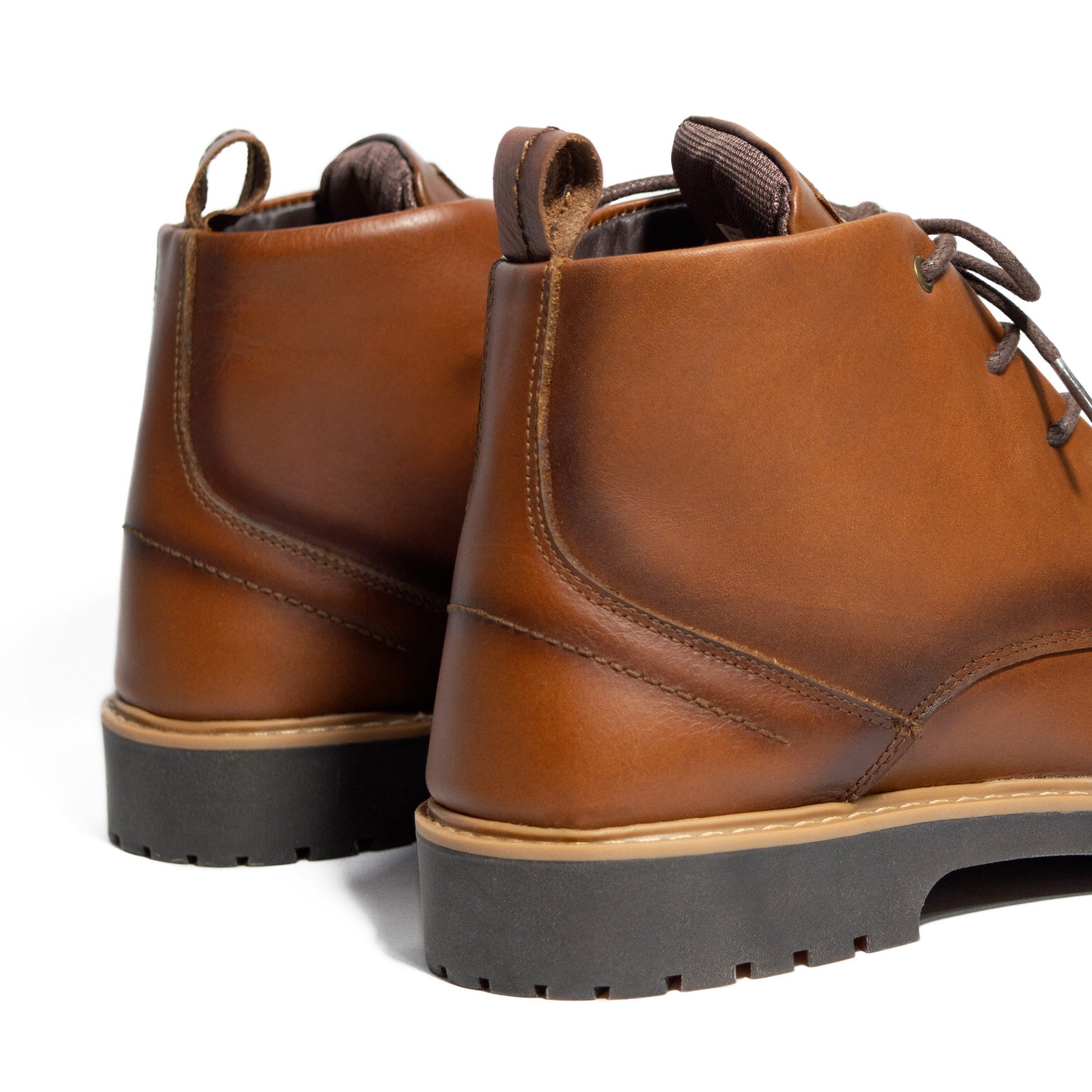 BOTINES MIEL 100% CUERO - ENVIO GRATIS