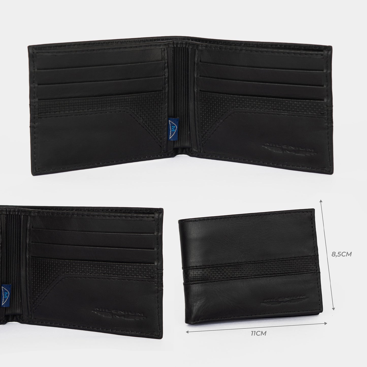 KIT SIGNATURE CABERNET CUERO NEGRO + BILLETERA / ENVÍO GRATIS
