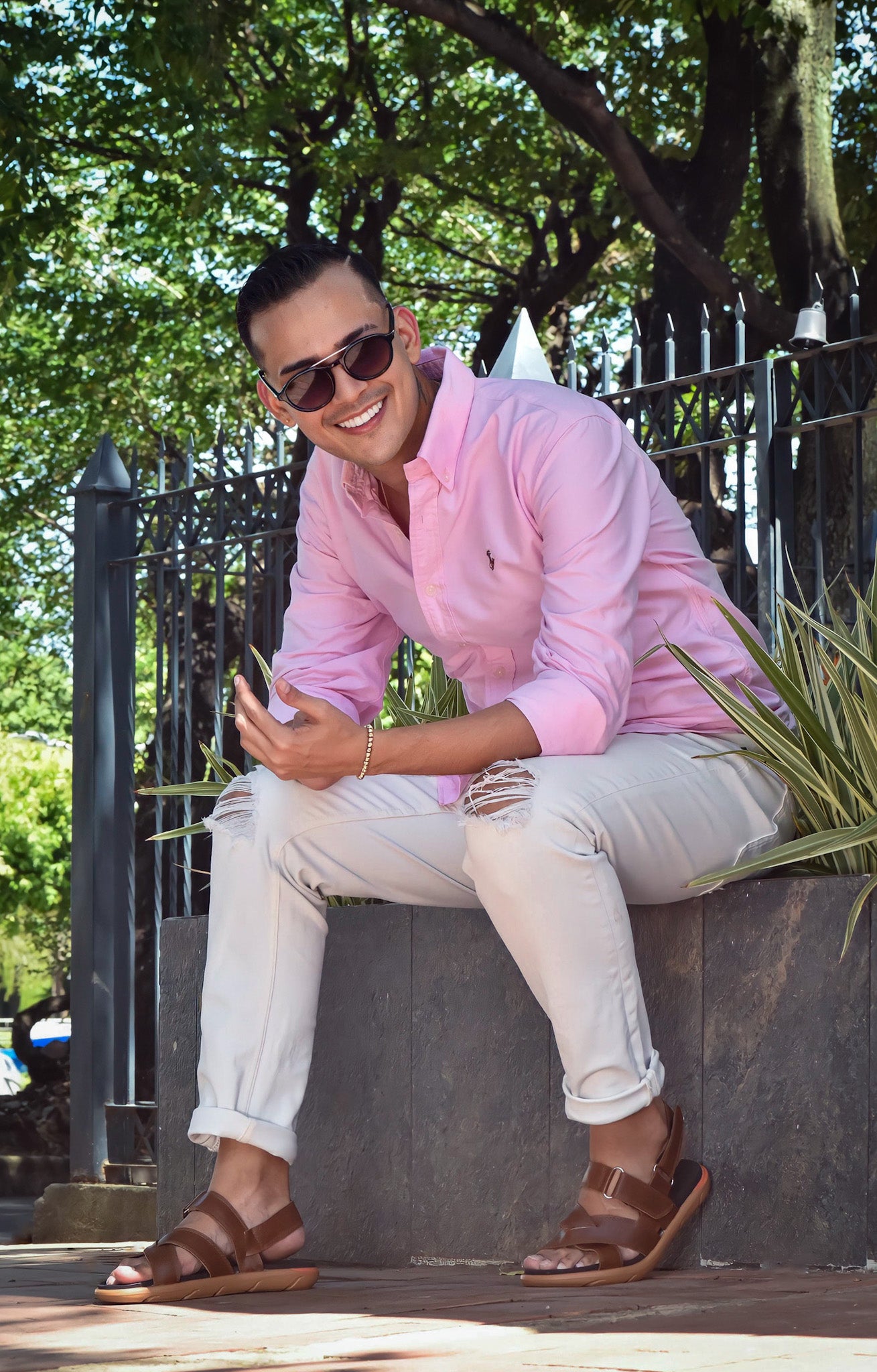Últimas tallas- SANDALIAS CUERO AMALFI MIEL - ENVÍO GRATIS