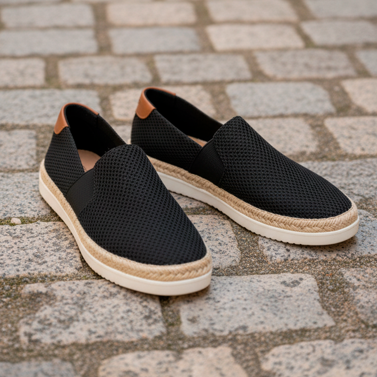 Últimas tallas - TENIS ESPADRILLA MALLA NEGRA - ENVÍO GRATIS