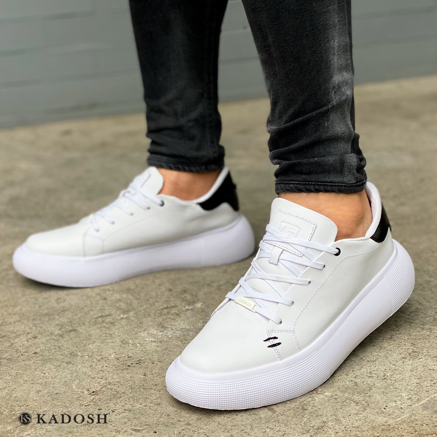 TENIS KONG CUERO BLANCO - ENVÍO GRATIS