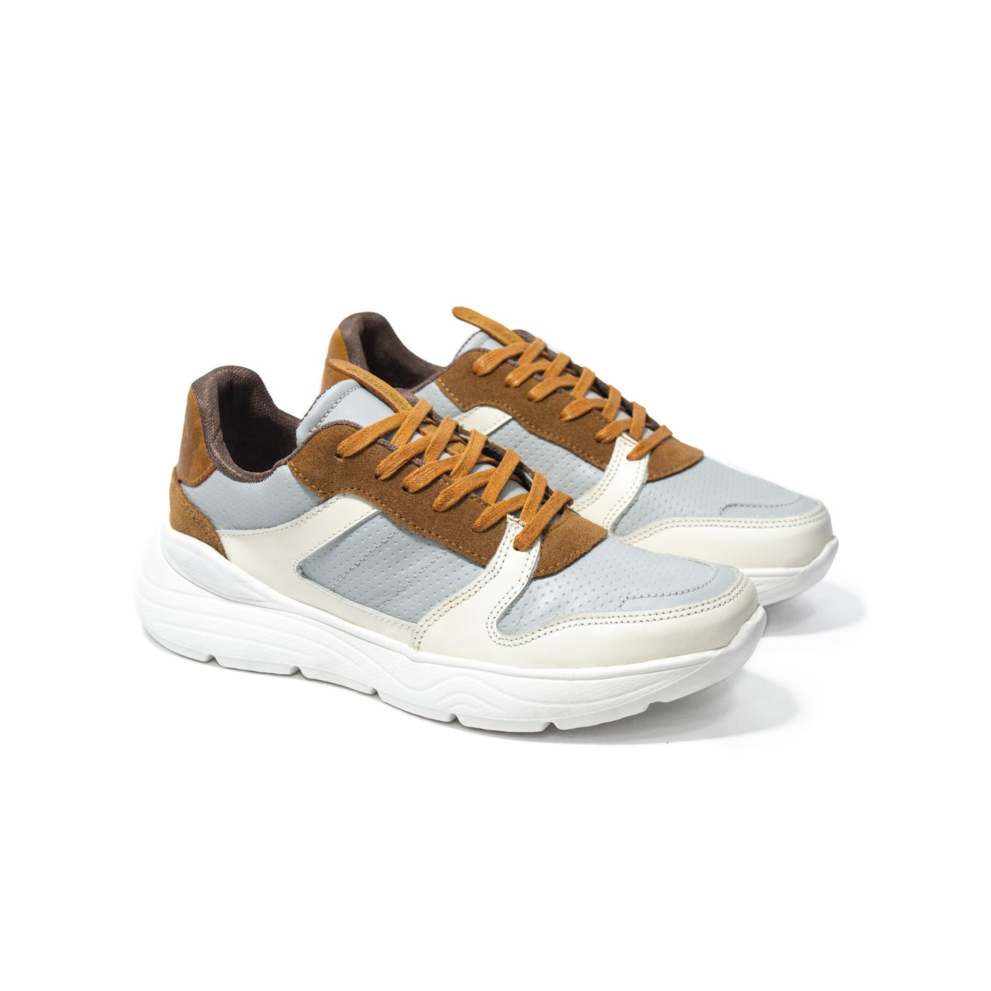 Últimas tallas - TENIS HOMBRE CUERO HOUSTON GRIS - ENVÍO GRATIS