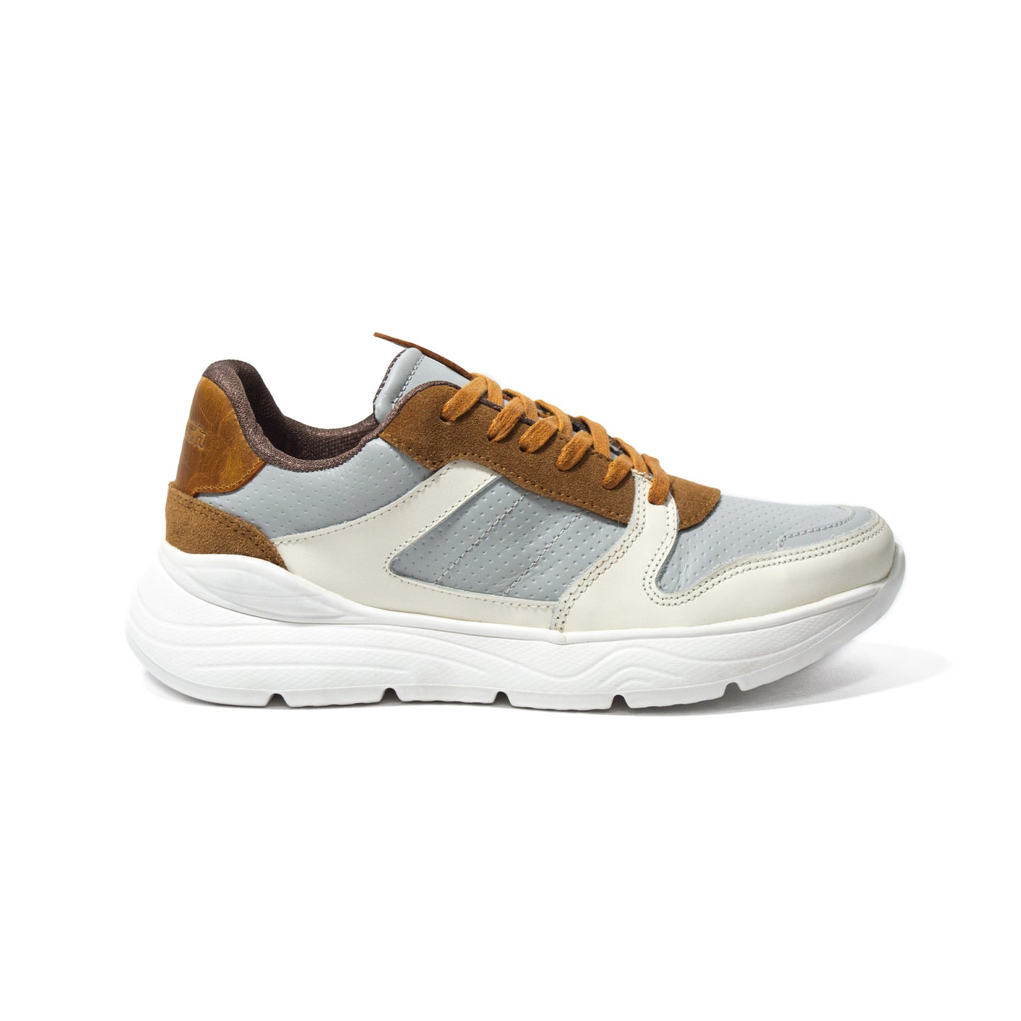 Últimas tallas - TENIS HOMBRE CUERO HOUSTON GRIS - ENVÍO GRATIS