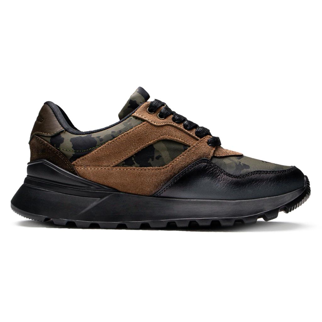 Últimas tallas- TENIS BOSTON CUERO MILITAR - ENVÍO GRATIS