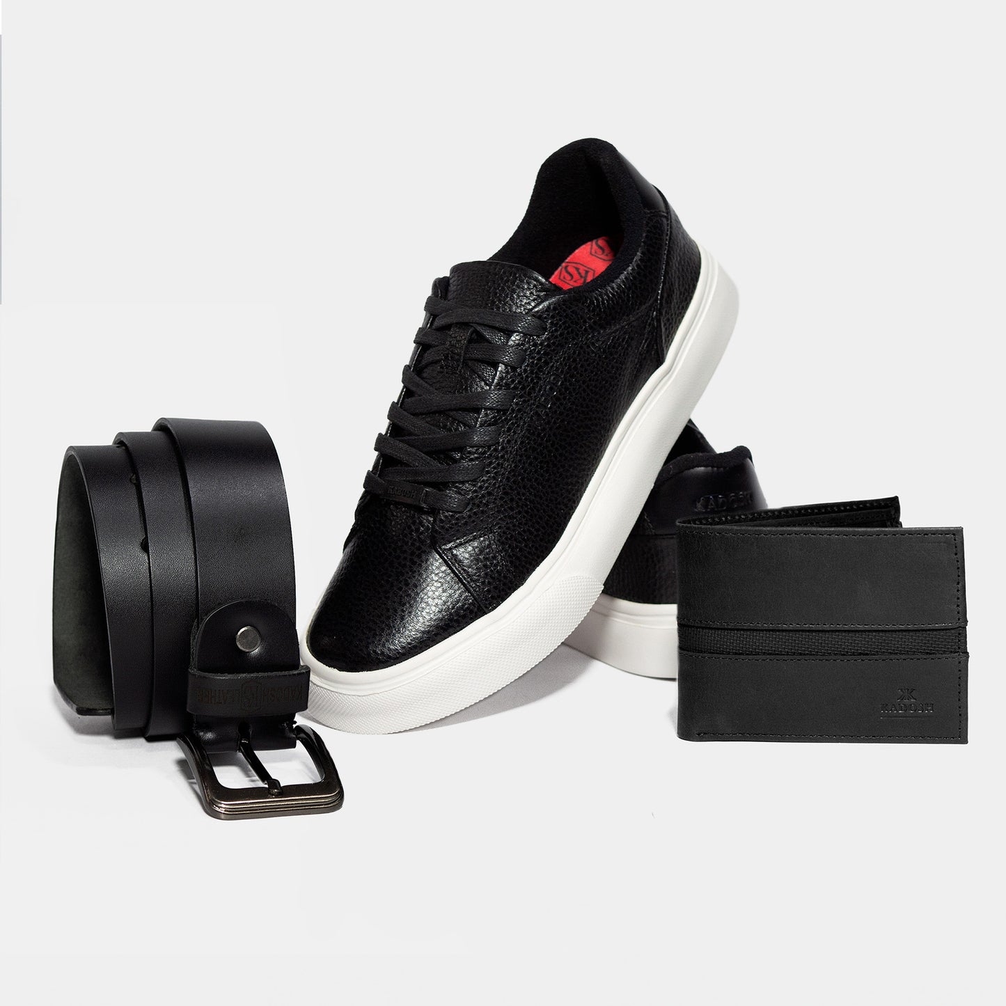 KIT LISBOA CUERO NEGRO- ENVÍO GRATIS