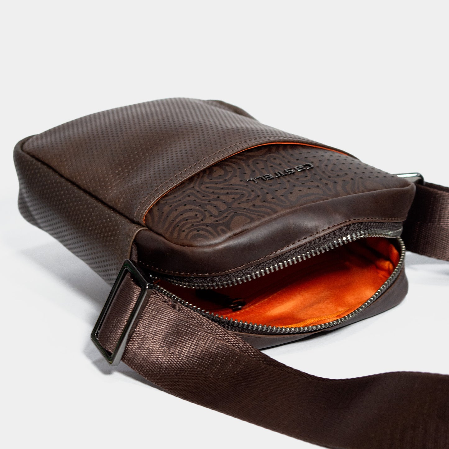 MANOS LIBRES LEATHER CAFÉ 100% CUERO - ENVÍO GRATIS