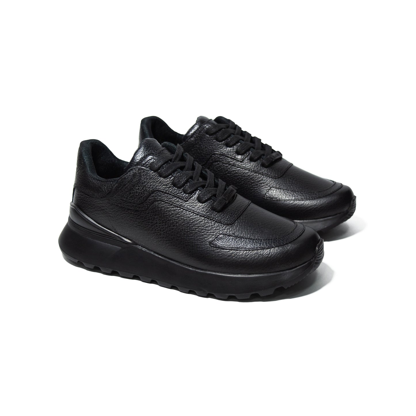 Últimas tallas- TENIS MOROCAN CUERO NEGRO - ENVÍO GRATIS