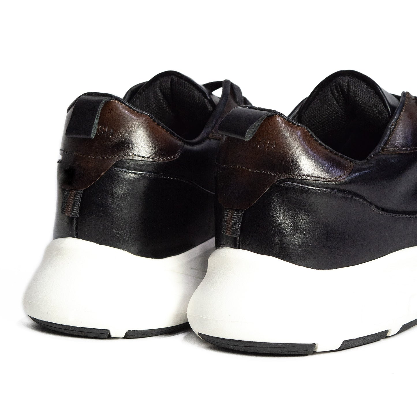 TENIS NAPOLES CUERO NEGRO - ENVÍO GRATIS