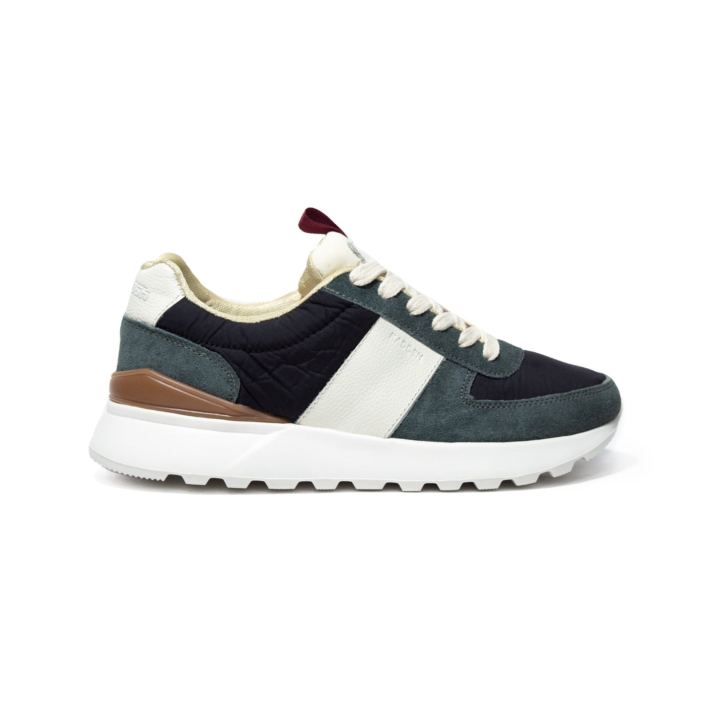 Últimas tallas - TENIS HOMBRE CUERO OXFORD NEGRO X BEIGE - ENVÍO GRATIS