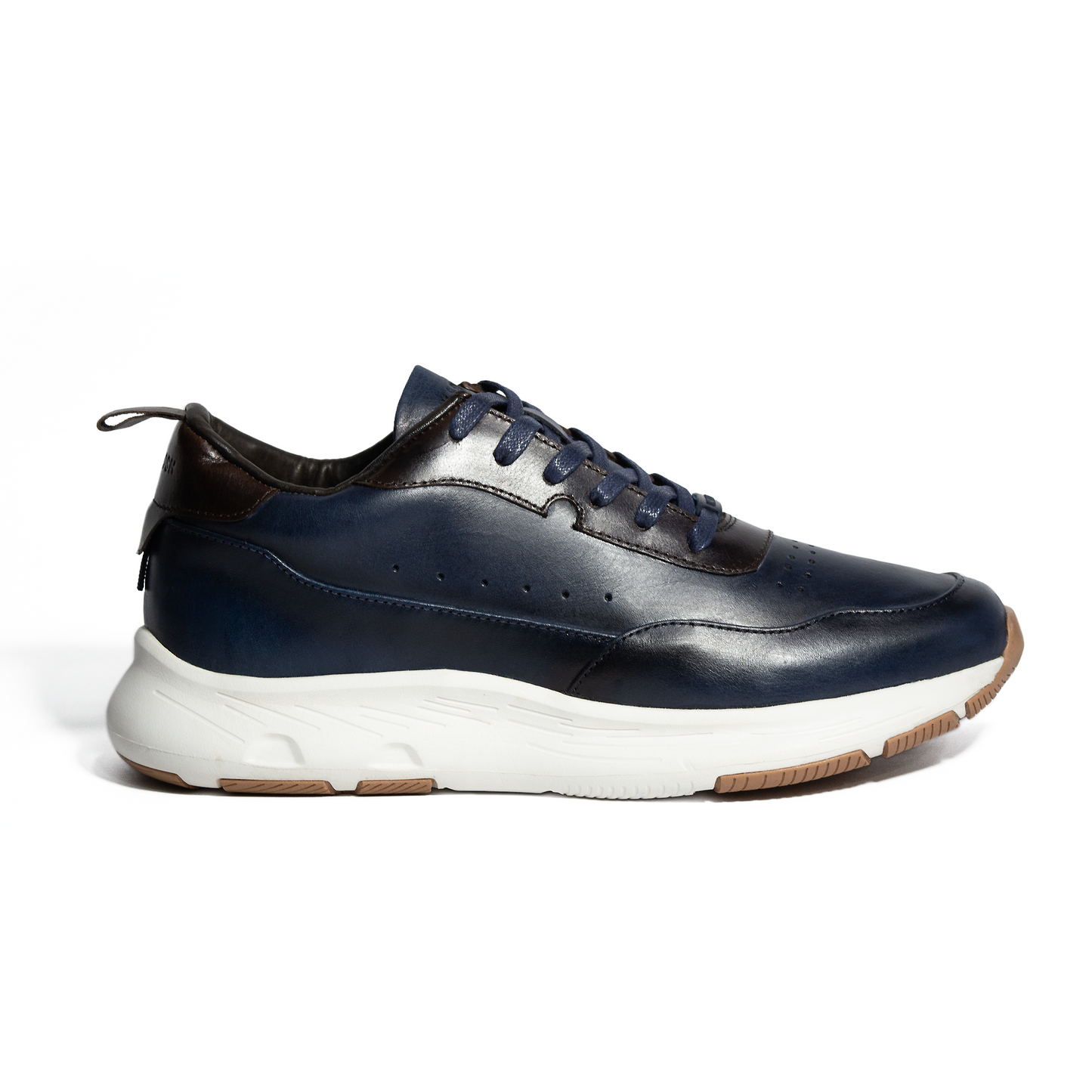TENIS NAPOLES CUERO AZUL- ENVÍO GRATIS