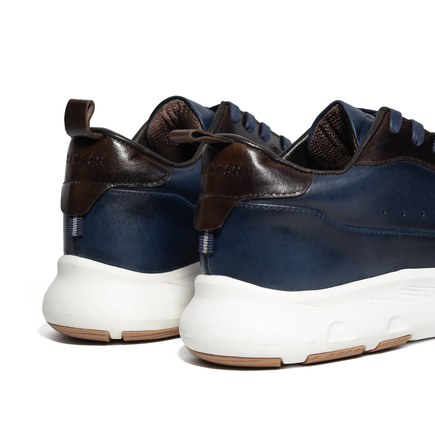 TENIS NAPOLES CUERO AZUL- ENVÍO GRATIS