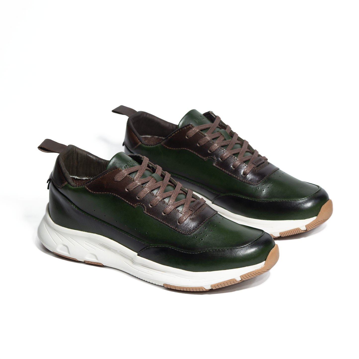 TENIS NAPOLES CUERO VERDE- ENVÍO GRATIS