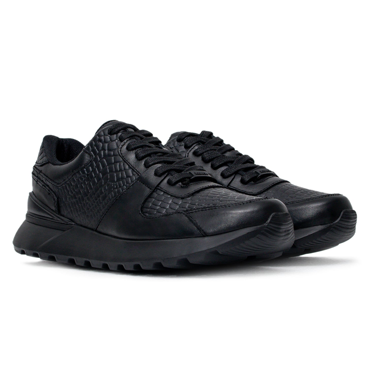 Últimas tallas - TENIS OPORTO CUERO NEGRO - ENVÍO GRATIS