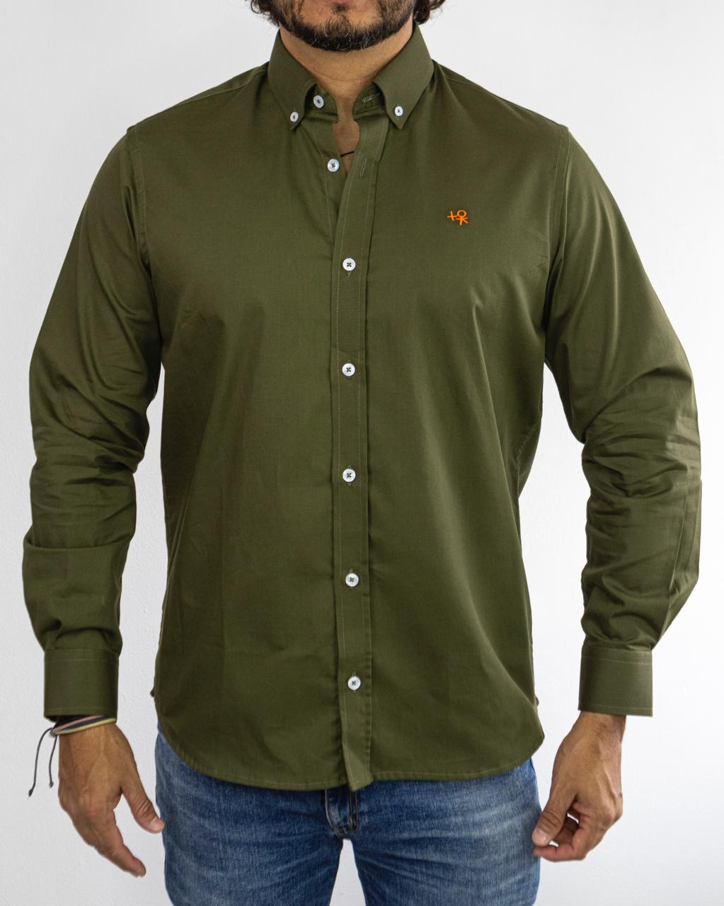 CAMISA MANGA LARGA VERDE