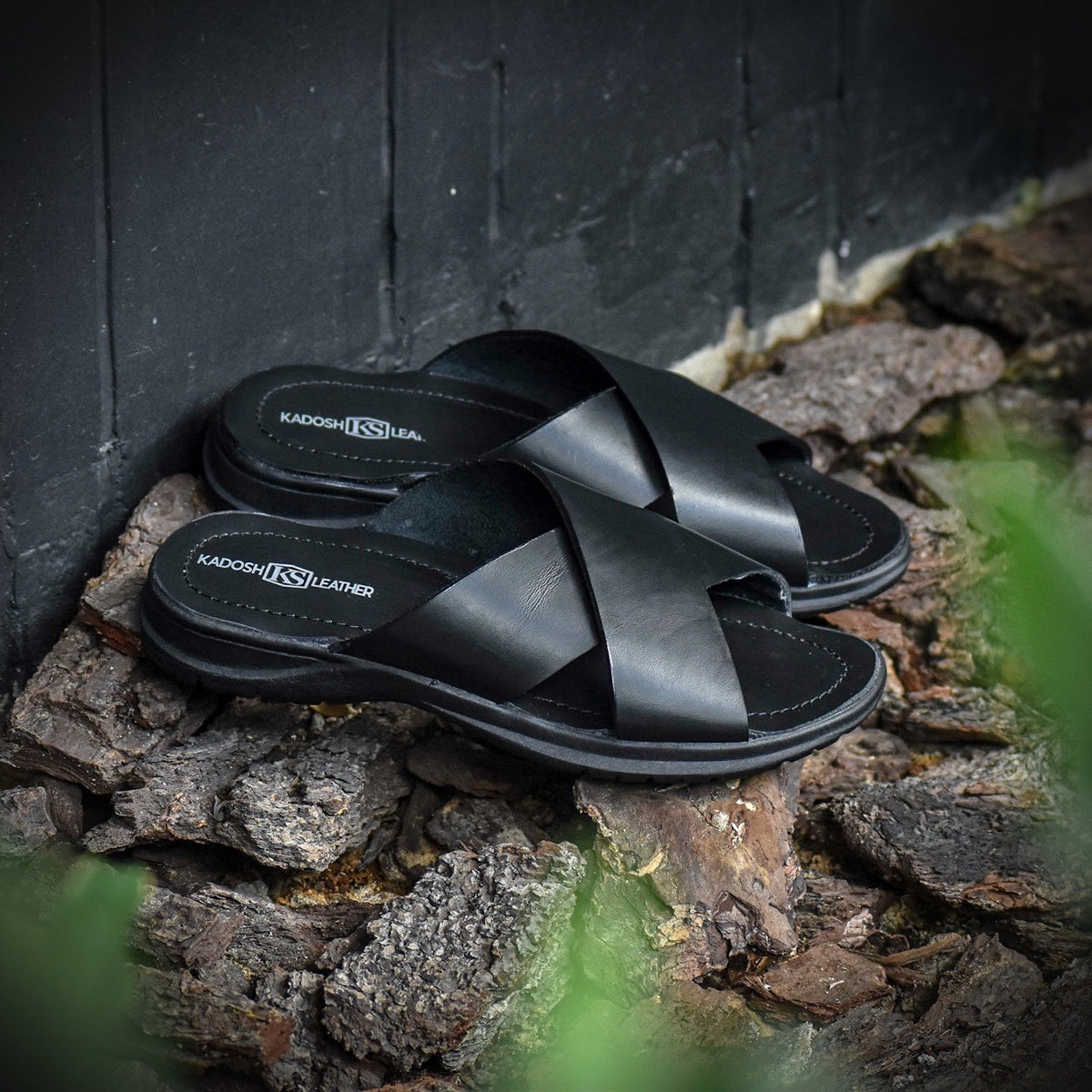Últimas tallas-SANDALIAS CUERO IBERIA NEGRA