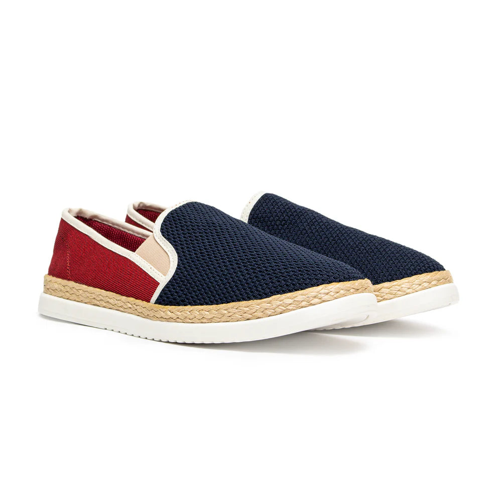 Últimas tallas-TENIS HOMBRE ESPADRILA MADRID AZUL x VINO