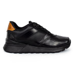 Últimas tallas - TENIS BOSTON CUERO NEGRO