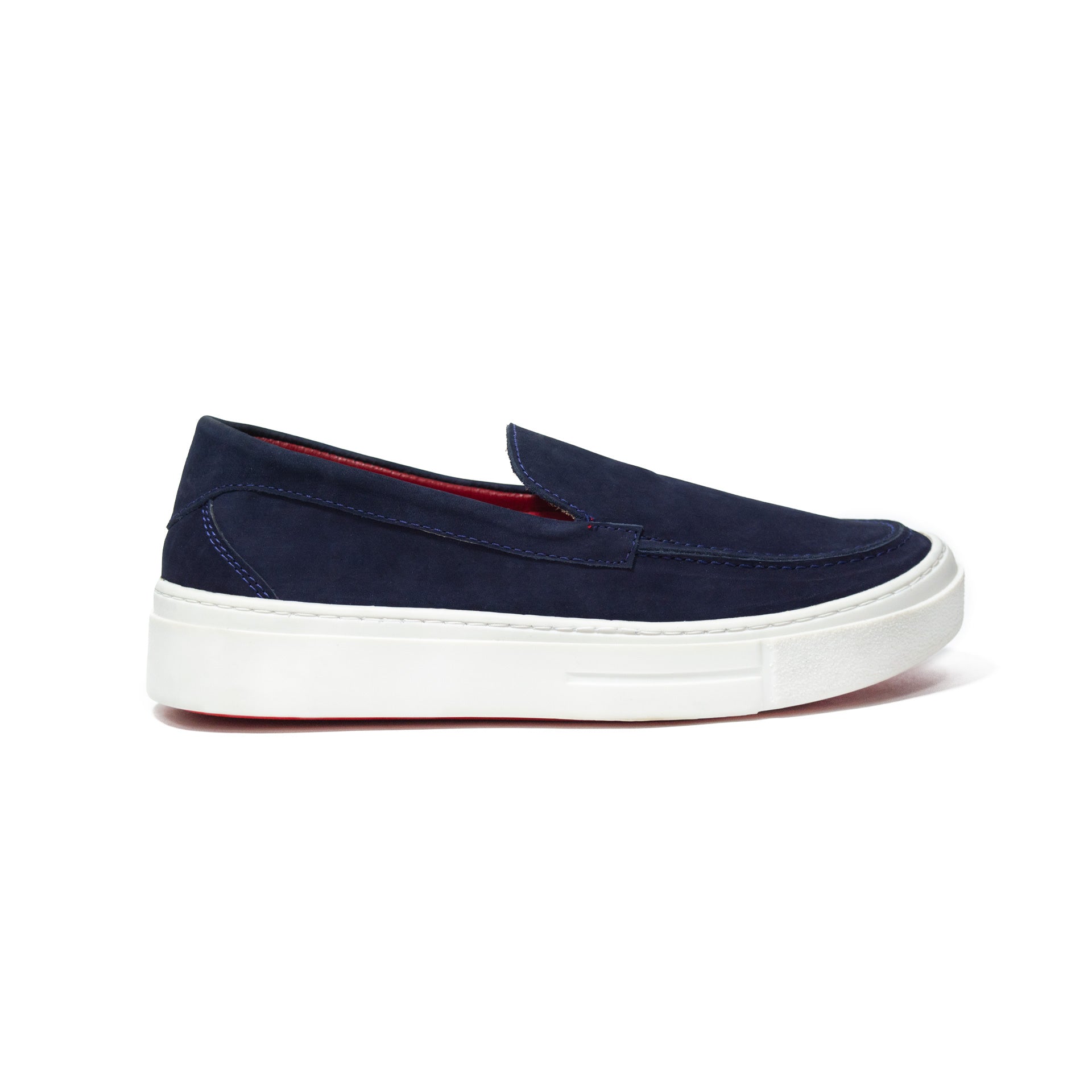 Últimas tallas -TENIS BERLÍN CUERO GAMUZA AZUL - ENVÍO GRATIS