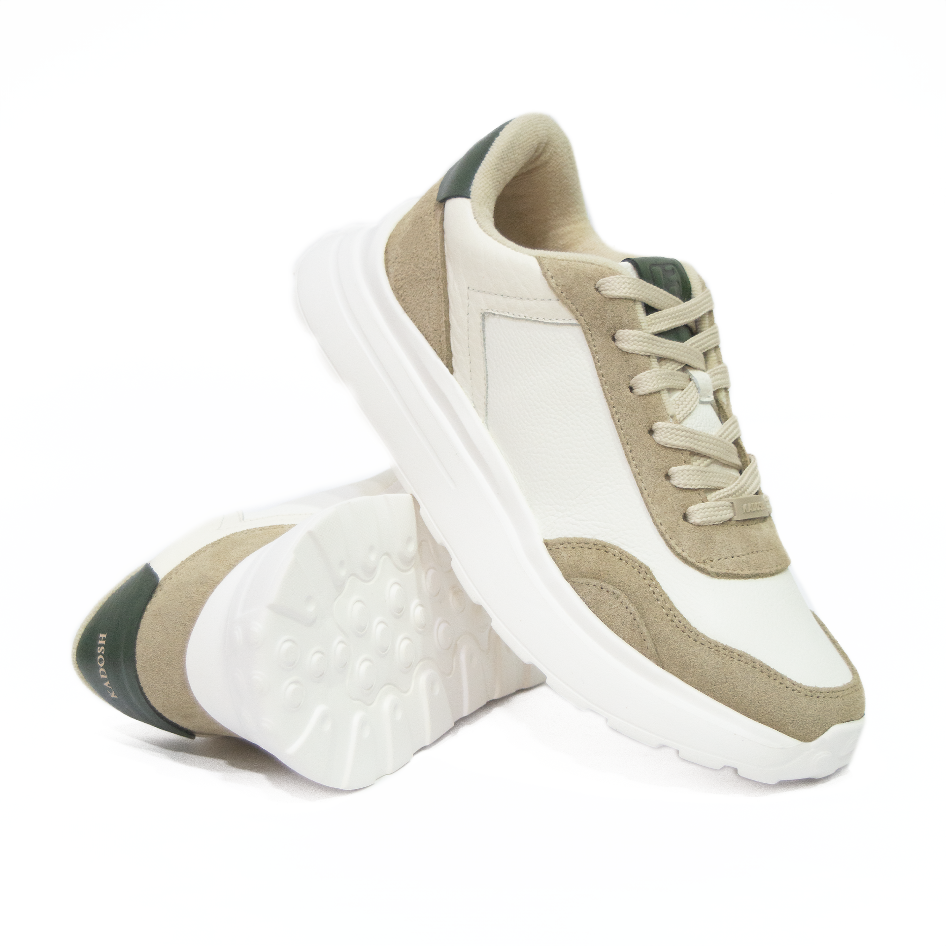 TENIS BILBAO BEIGE CUERO