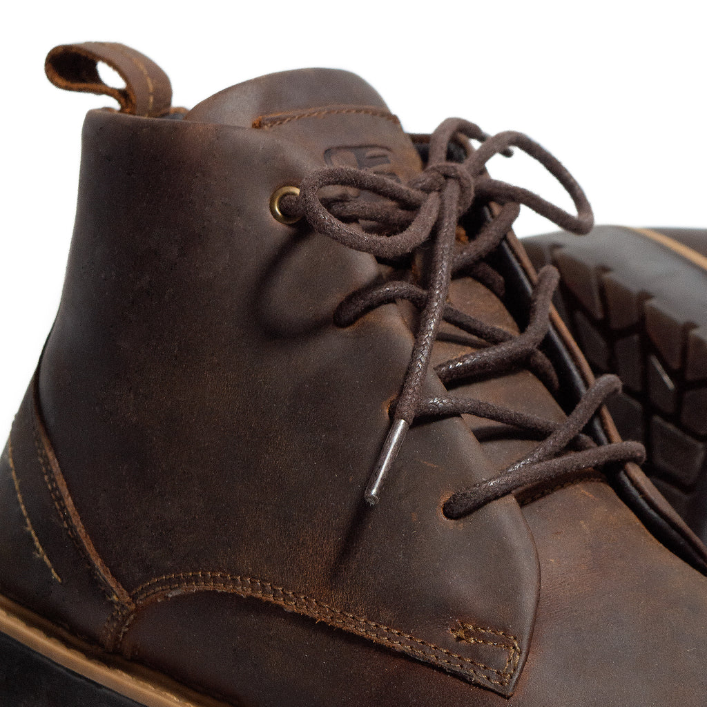 BOTINES CAFÉ 100% CUERO - ENVIO GRATIS