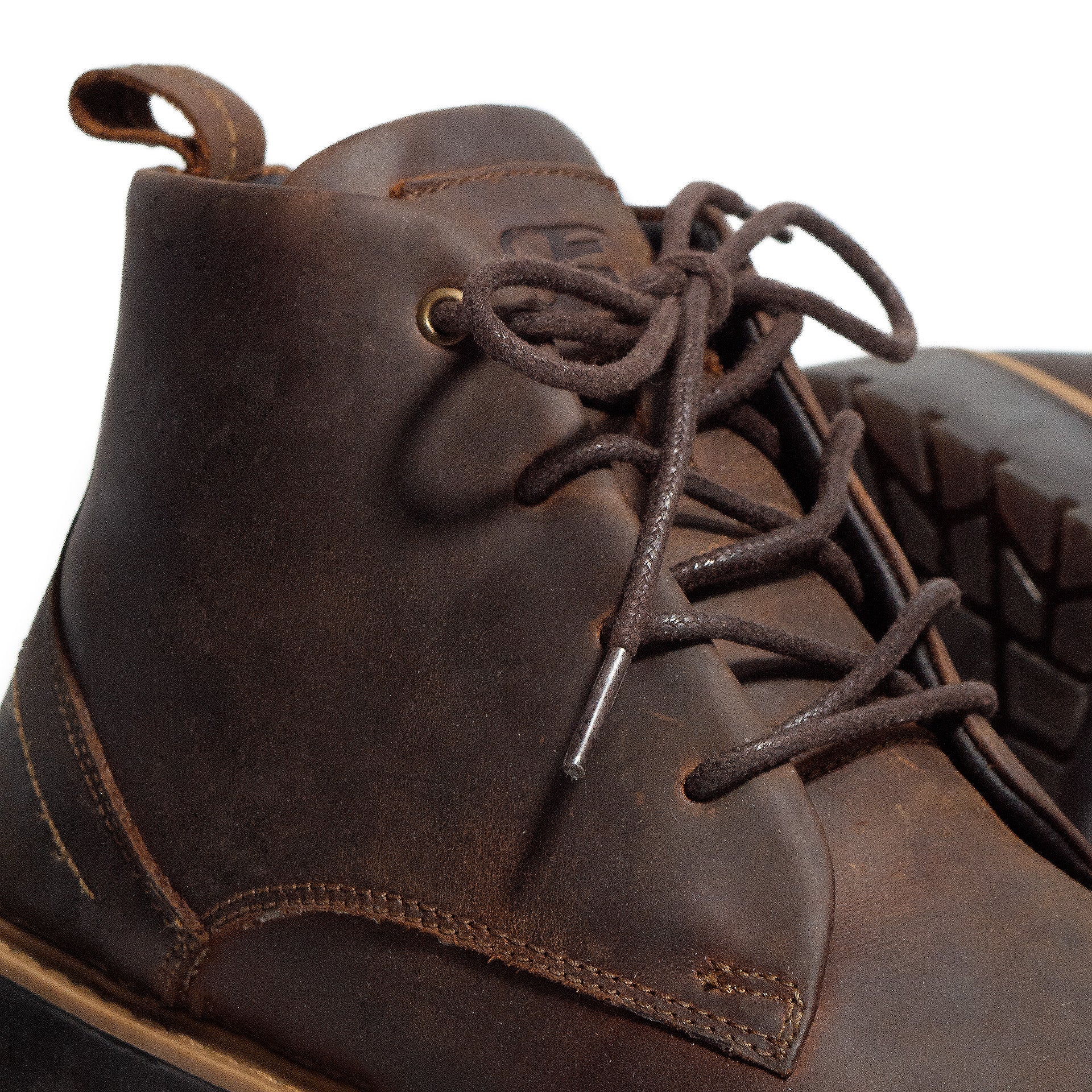 BOTINES CAFÉ 100% CUERO - ENVIO GRATIS