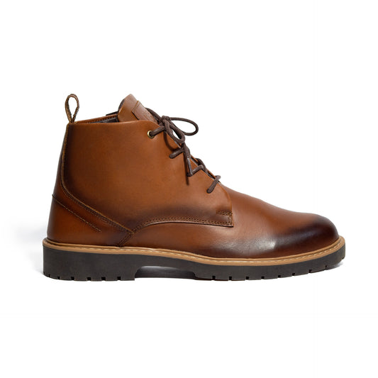 BOTINES MIEL 100% CUERO - ENVIO GRATIS