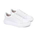 TENIS CABERNET CUERO GRABADO BLANCO - ENVÍO GRATIS
