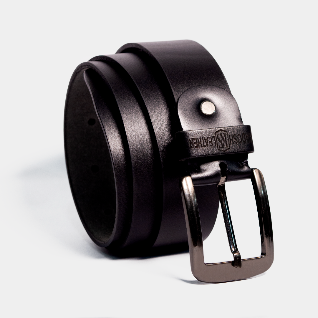 KIT SIGNATURE KONG CUERO NEGRO + CINTURON / ENVÍO GRATIS
