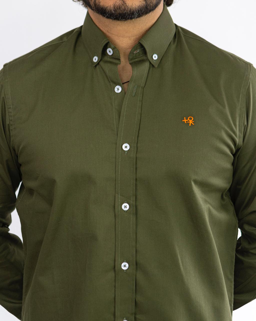 CAMISA MANGA LARGA VERDE