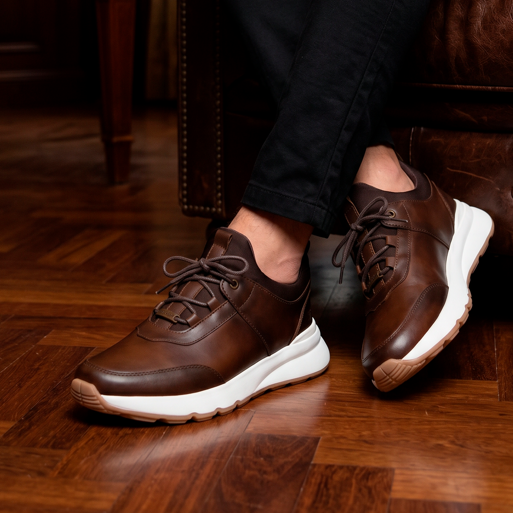 TENIS DAMASCO COGNAC