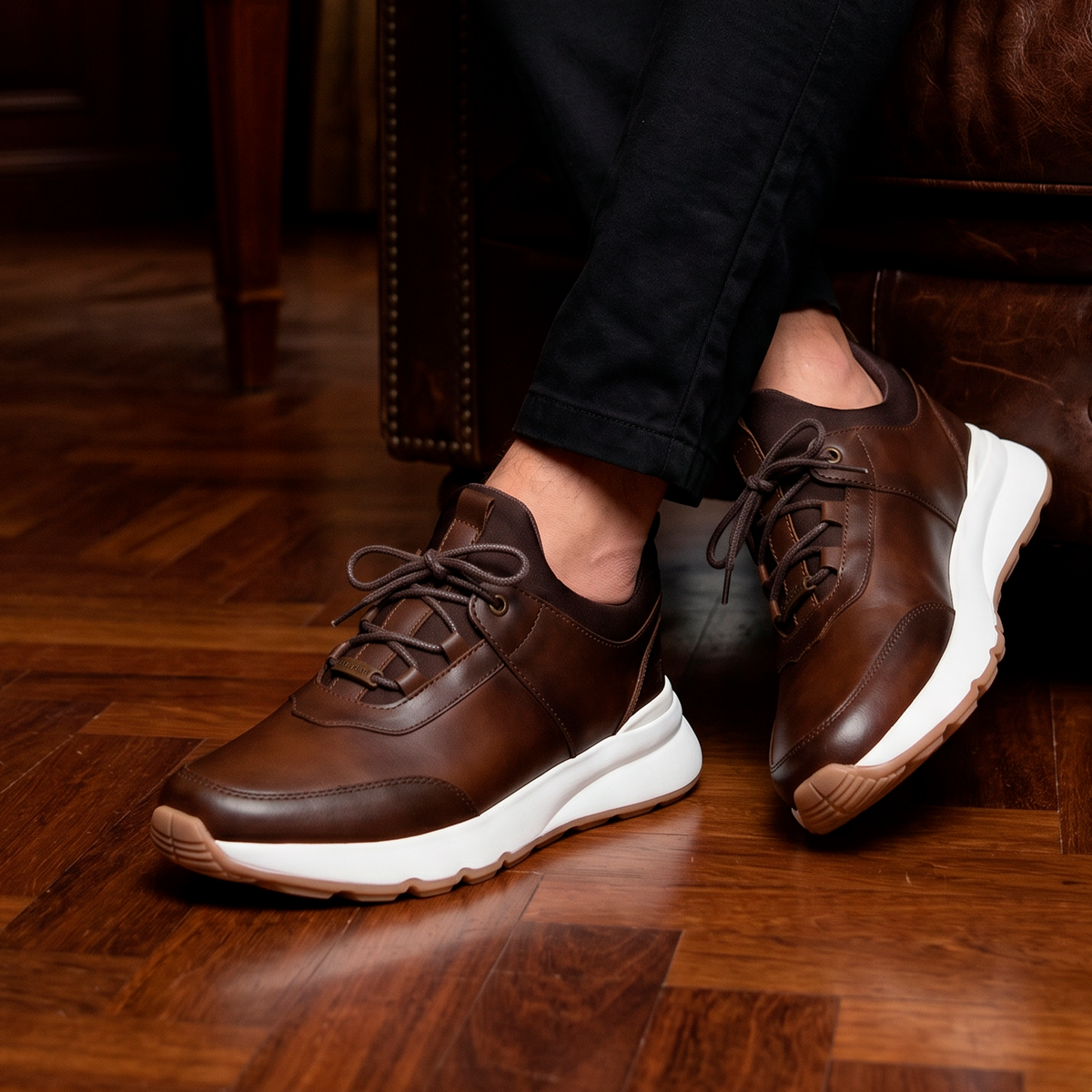 TENIS DAMASCO COGNAC