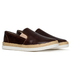Últimas tallas - TENIS ESPADRILLA CUERO CAFÉ