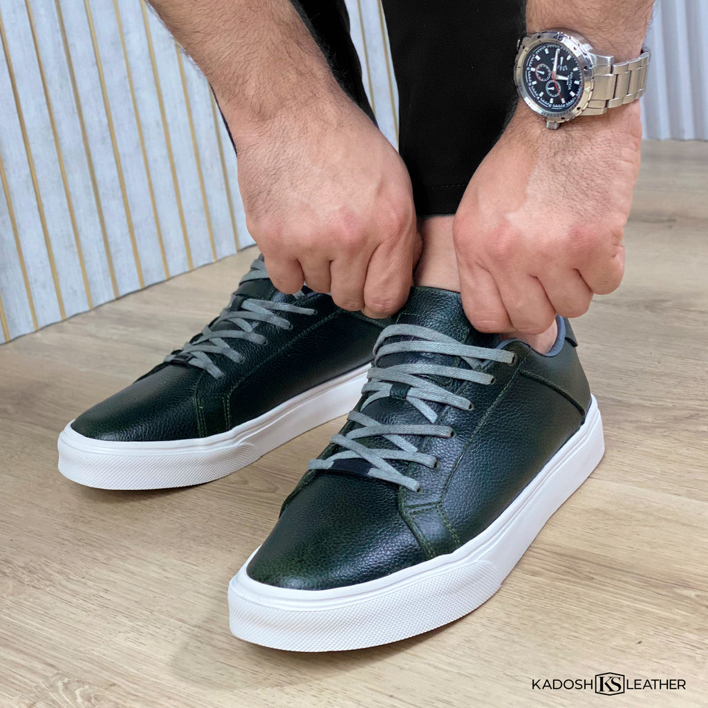 Últimas tallas- TENIS LISBOA CUERO VERDE
