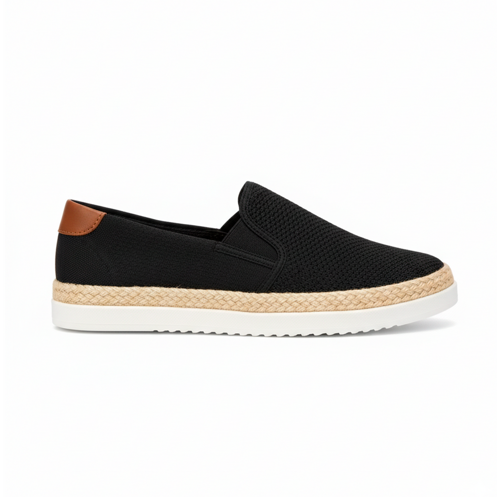 Últimas tallas - TENIS ESPADRILLA MALLA  NEGRA
