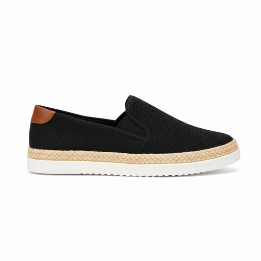 Últimas tallas - TENIS ESPADRILLA MALLA  NEGRA - ENVÍO GRATIS
