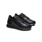 Últimas tallas -TENIS ESTOCOLMO CUERO NEGRO