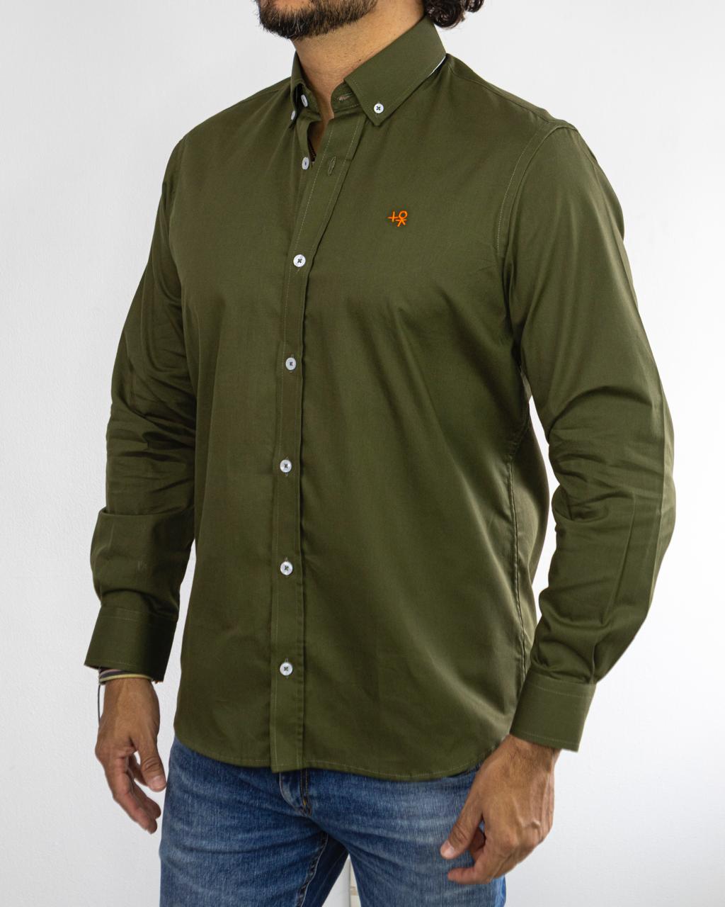 CAMISA MANGA LARGA VERDE