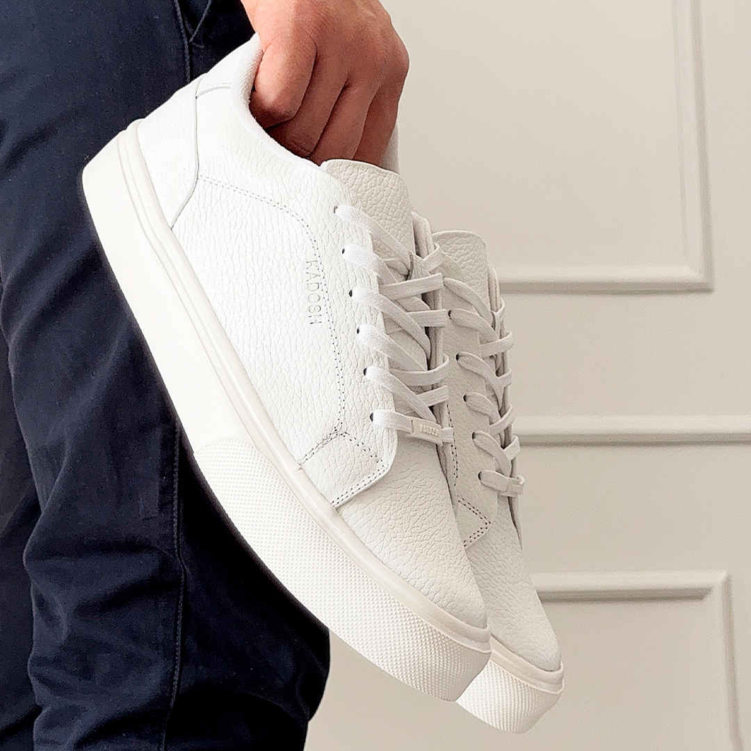 Últimas tallas   -  TENIS LISBOA CUERO BLANCO