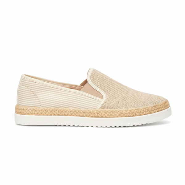 Últimas tallas - TENIS ESPADRILLA RAYAS BEIGE