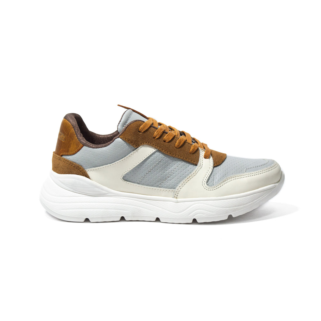 Últimas tallas - TENIS HOMBRE CUERO HOUSTON GRIS