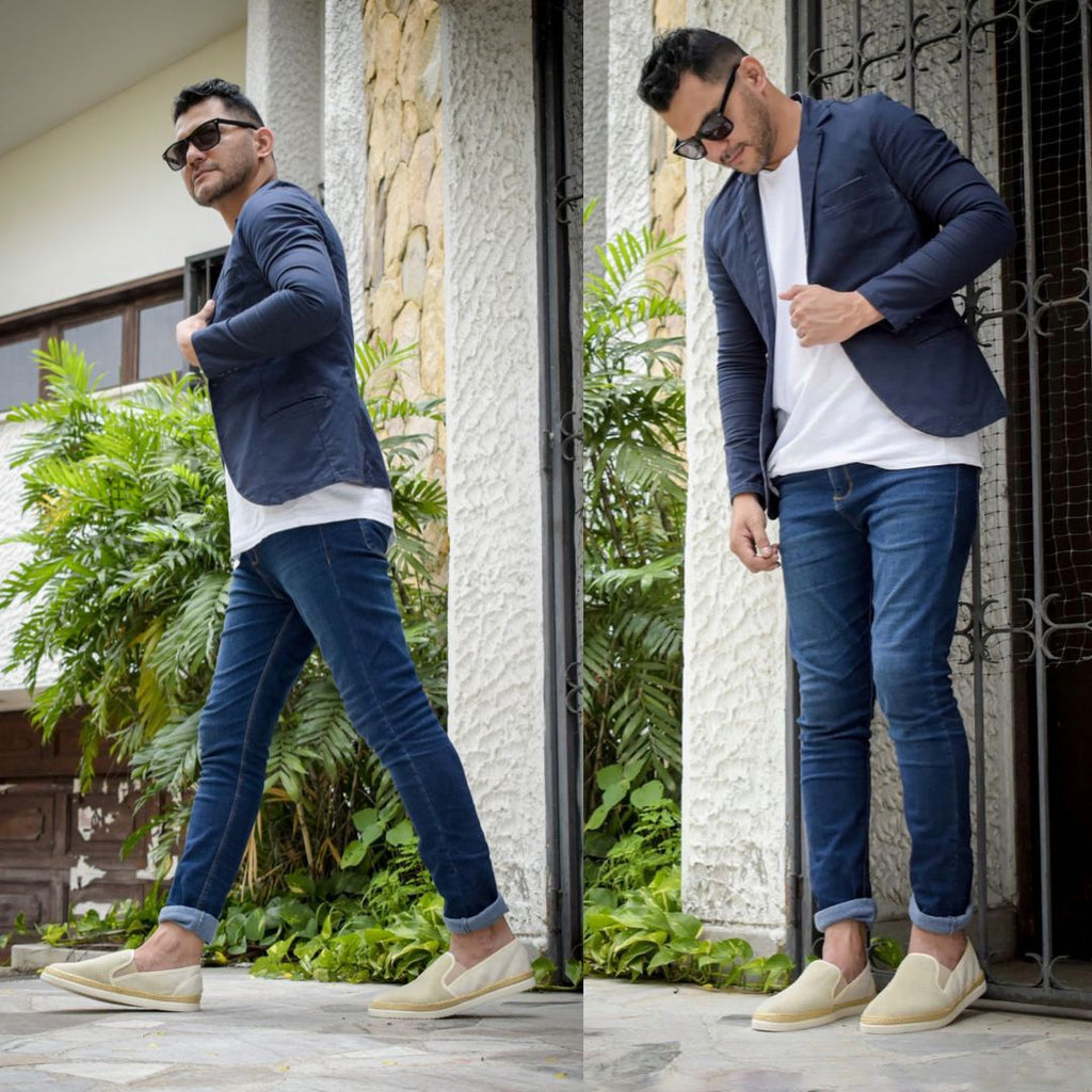Últimas tallas - TENIS ESPADRILLA RAYAS BEIGE