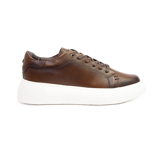 TENIS KONG CUERO COGNAC