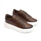 TENIS KONG CUERO COGNAC