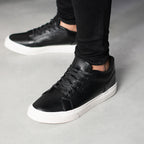 Últimas tallas  -  TENIS LISBOA CUERO NEGRO