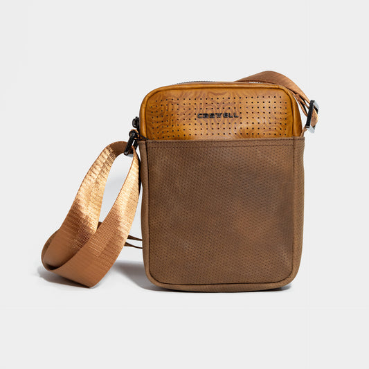 MANOS LIBRES LEATHER CAFÉ CARAMELO 100% CUERO  - ENVÍO GRATIS
